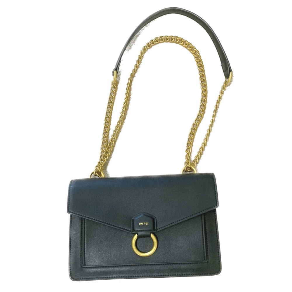 JW PEI Black Purse with Gold Hardware